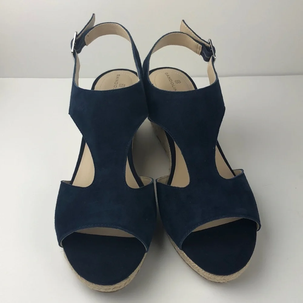 NEW Bandolino Natasha Espadrille Wedges 9.5 - Picture 2 of 9